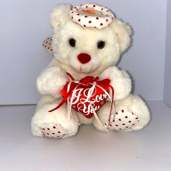 Vintage Singing Plush Valentines Day Bear - Picture 8 of 12
